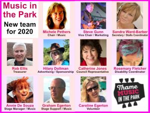 Music in the Park - new team
